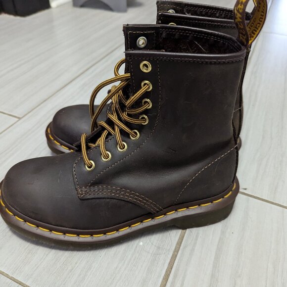 Dr. Martens 1460 Crazy Horse Leather Lace Up Boots in Aztec (US 5 women / UK 3) - Picture 3 of 6